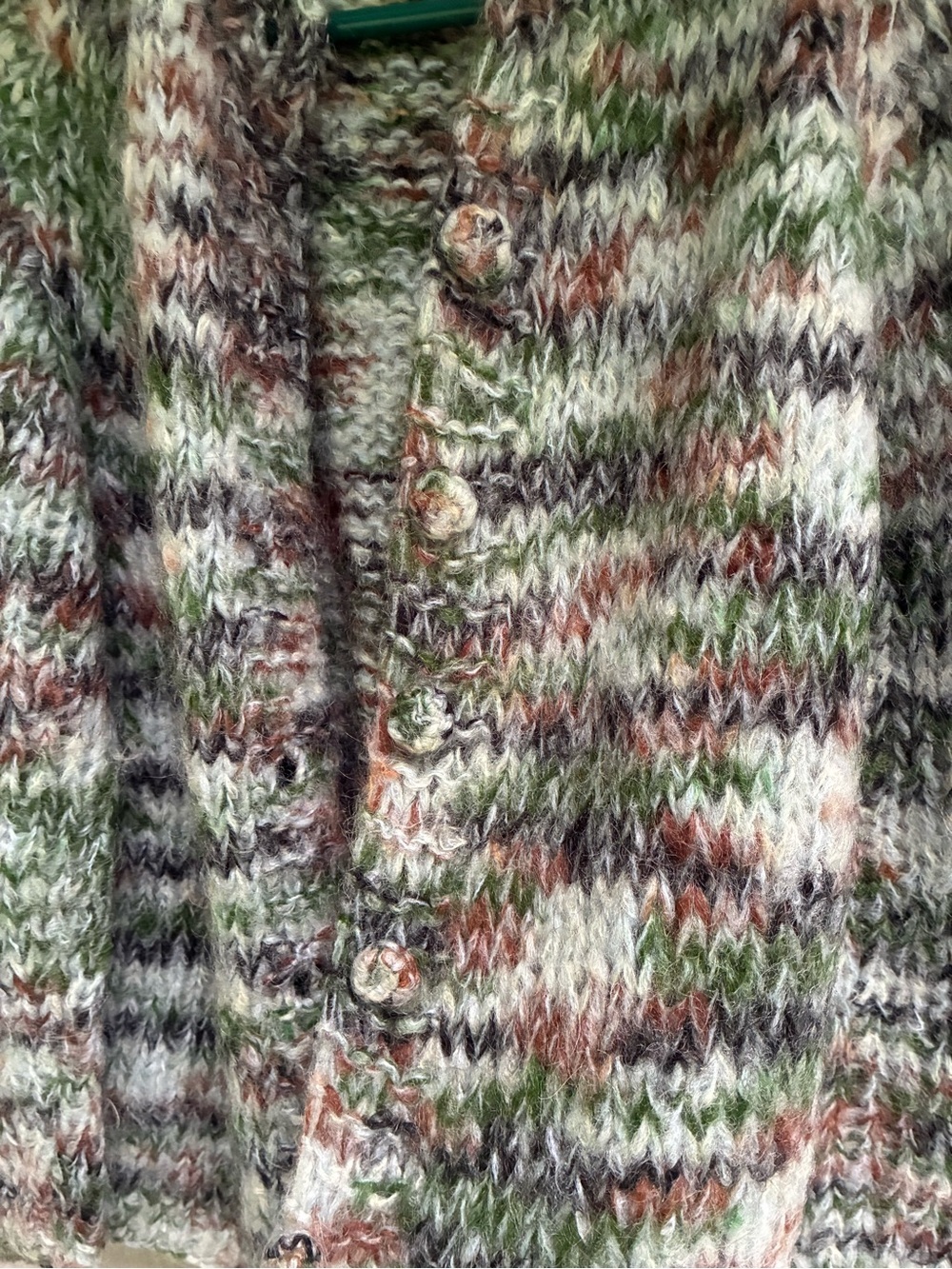 Vintage 80s Rosanna Italy Handmade Mohair Wool Cardigan M - Picture 9 of 16